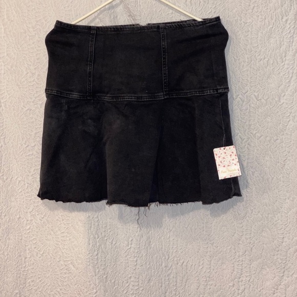 Free People Highlands Denim Mini Skirt - Picture 4 of 8